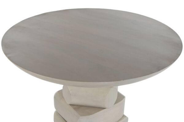 MESA REDONDA COMEDOR MANGO 100X100X76 - Imagen 2
