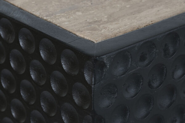 MESA COMEDOR MADERA MARMOL 200X100X80 TRAVERTINO - Imagen 7