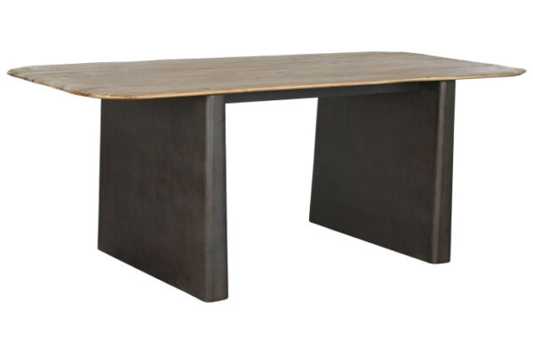 MESA COMEDOR ABETO 200X90X75 MARRON OSCURO