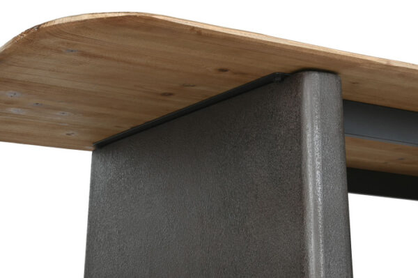 MESA COMEDOR ABETO 200X90X75 MARRON OSCURO - Imagen 4