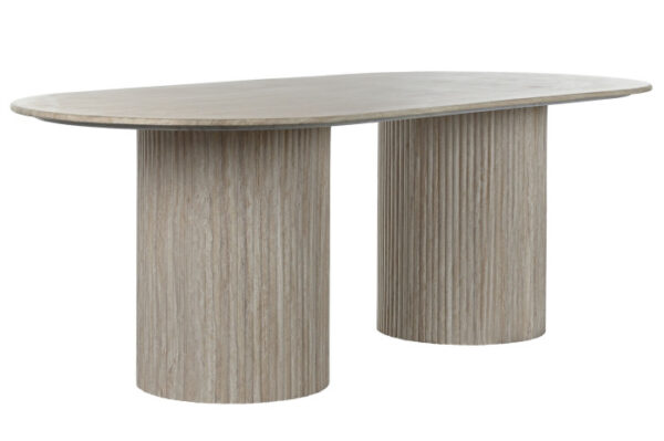 MESA OVALADA COMEDOR GRANITO 220X100X75 SIMIL MARM - Imagen 2