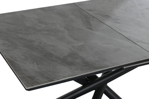 MESA COMEDOR METAL CERAMICA 160X90X76 200 EXT GRIS - Imagen 3