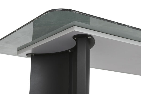 MESA COMEDOR CRISTAL TEMPLADO METAL 200X100X76 - Imagen 6