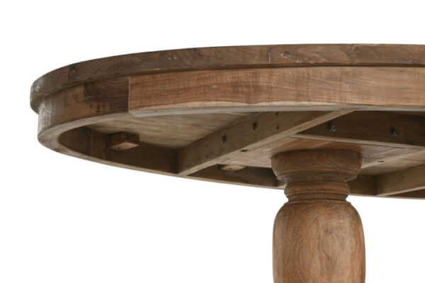 MESA COMEDOR TECA 220X110X78 DOBLE SOPORTE NATURAL - Imagen 3