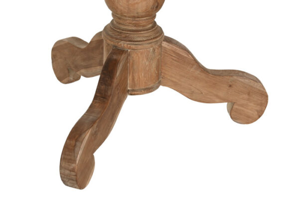 MESA COMEDOR TECA 220X110X78 DOBLE SOPORTE NATURAL - Imagen 7