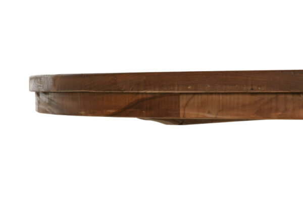 MESA COMEDOR TECA RECICLADA 160X160X78 PIE - Imagen 6