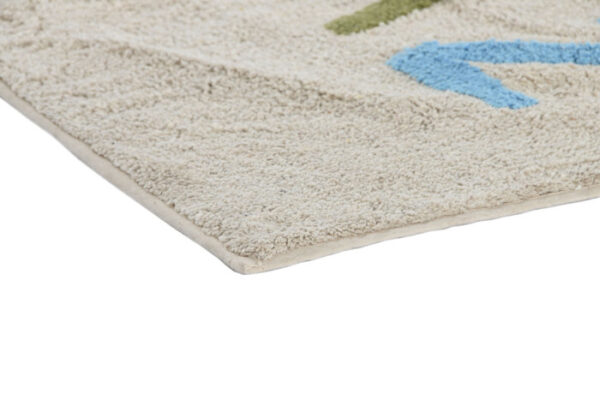 ALFOMBRA ALGODON 100X150X1,5 1700 GSM ABECEDARIO - Imagen 3