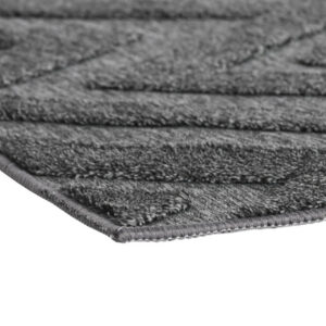 ALFOMBRA POLIESTER 175X100X1 350 GSM GRIS OSCURO