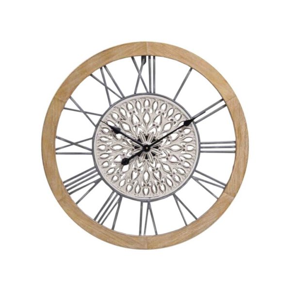 RELOJ PARED METAL/MADERA