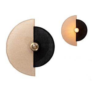 APLIQUE PLACA PARED METAL/TEJIDO E27/ 220-240V