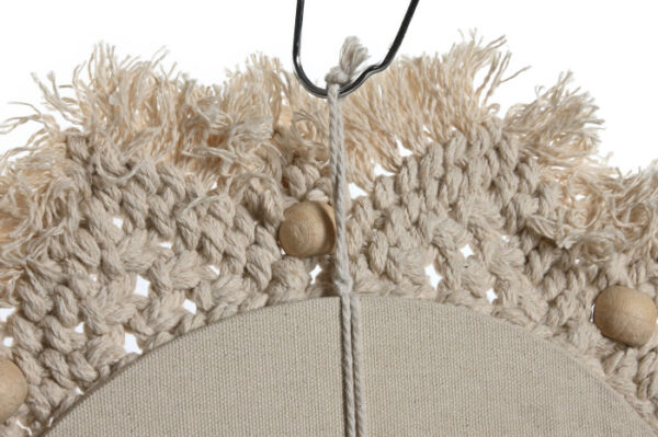 ESPEJO MACRAME CRISTAL 40X2X40 25CM BLANCO - Imagen 3