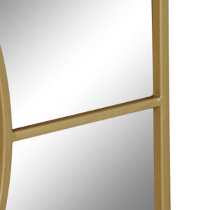 ESPEJO HIERRO CRISTAL 90X2X180 DORADO