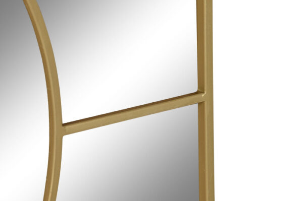ESPEJO HIERRO CRISTAL 90X2X180 DORADO