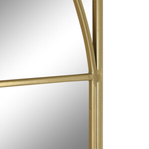 ESPEJO HIERRO CRISTAL 90X2X180 DORADO