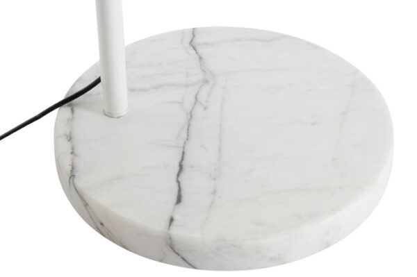 LAMPARA PIE METAL MARMOL 36X110X195 BLANCO - Imagen 4