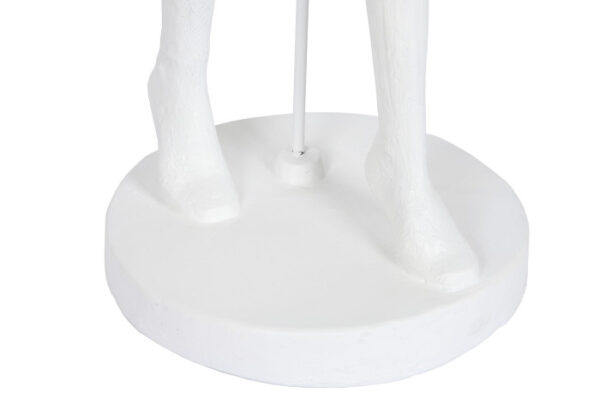LAMPARA PIE RESINA 46X41X137,5 BAILARINA BLANCO - Imagen 5