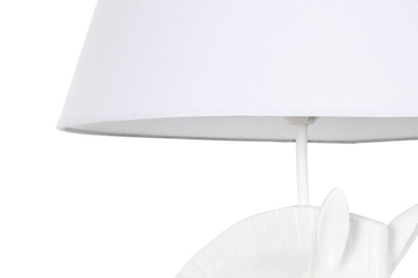 LAMPARA PIE RESINA 47X40X153 CABALLO BLANCO - Imagen 4