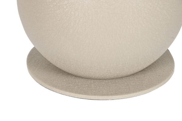 LAMPARA PIE METAL 31X31X92 CREMA - Imagen 5