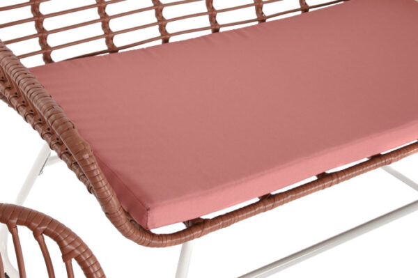 SOFA SET 4 RATAN SINTETICO 124X74X84 CON COJINES - Imagen 4