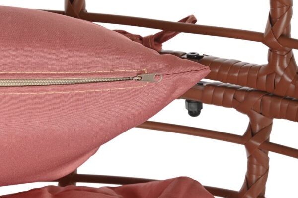 SILLON RATAN SINTETICO METAL 90X65X151 CON COJINES - Imagen 4