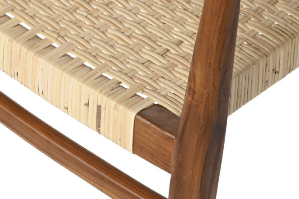 SILLA TECA RATAN 50X56X86 MARRON - Imagen 4
