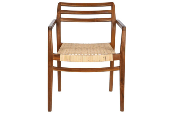 SILLA TECA RATAN 50X56X86 MARRON - Imagen 5