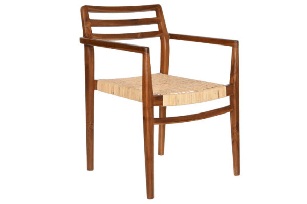 SILLA TECA RATAN 50X56X86 MARRON