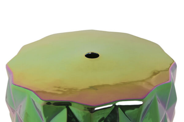 MESITA AUXILIAR PORCELANA 33X33X45 IRIDISCENTE