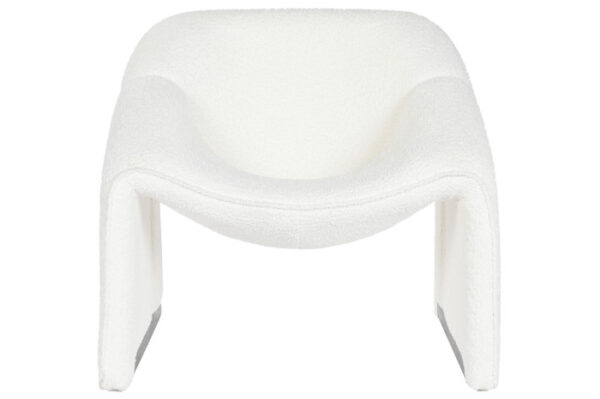 SILLA METAL POLIESTER 84X64X74 BUCLE BLANCO - Imagen 2