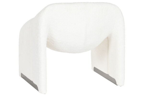 SILLA METAL POLIESTER 84X64X74 BUCLE BLANCO - Imagen 3