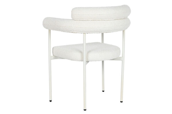 SILLA METAL POLIESTER 64X75X82 BUCLE BLANCO - Imagen 2