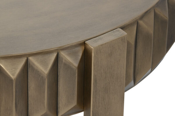 MESITA AUXILIAR METAL 62X62X50 DORADO - Imagen 4