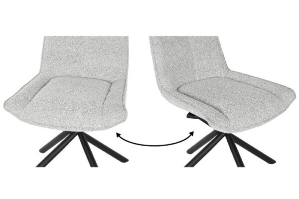 SILLA POLIESTER METAL 54,5X49,5X91 BUCLE - Imagen 2