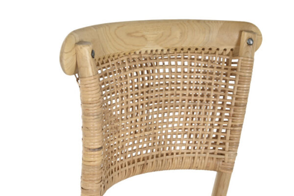 SILLA OLMO RATAN 45X48X87 MARRON CLARO - Imagen 4