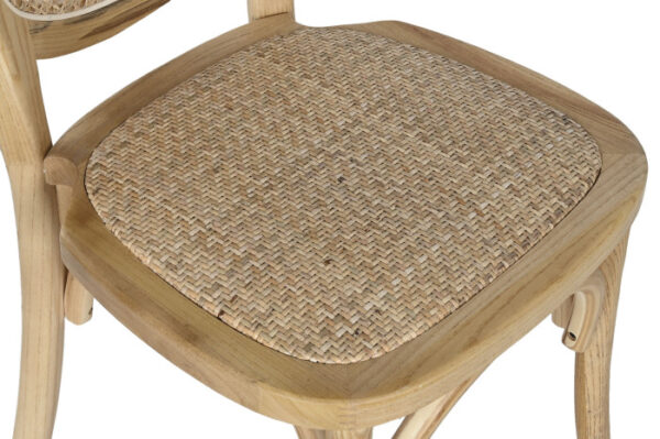 SILLA OLMO RATAN 45X42X94 MARRON CLARO - Imagen 3