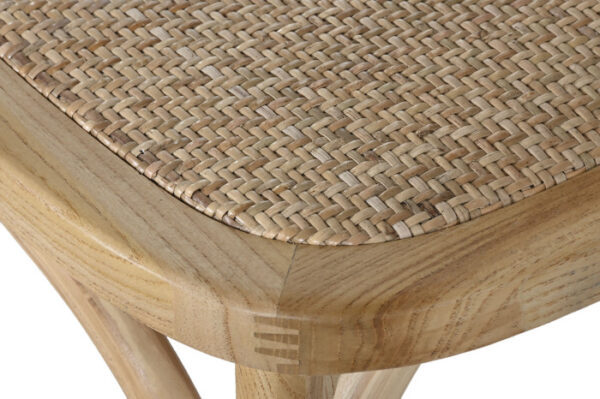 SILLA OLMO RATAN 45X42X94 MARRON CLARO - Imagen 5