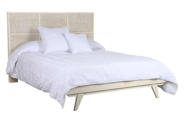 CAMA MANGO RATAN 167X212X120 29,33 BLANCO ROTO