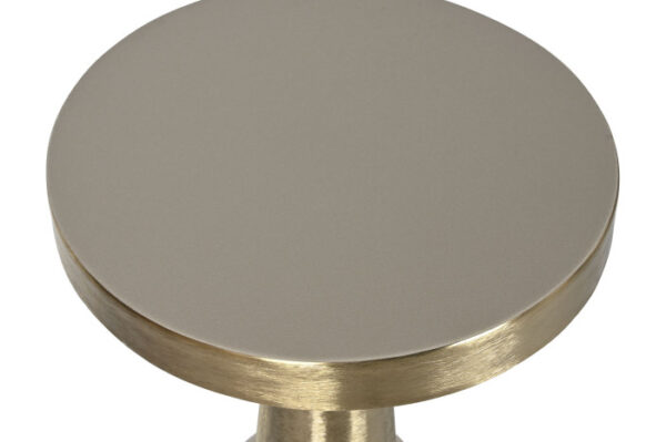 MESITA AUXILIAR METAL 40,5X40,5X65 CREMA - Imagen 3