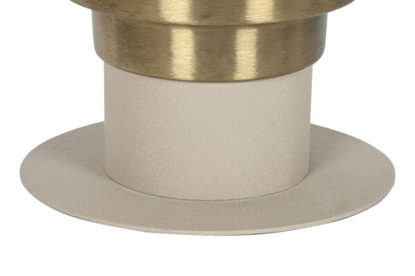 MESITA AUXILIAR METAL 46X46X52 CREMA - Imagen 4