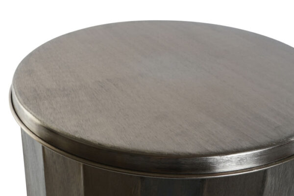 MESITA AUXILIAR SET 2 METAL 42X42X52 TAPA DORADO - Imagen 2