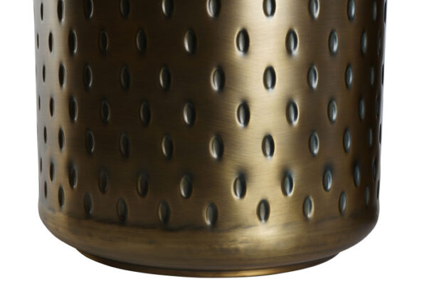 MESITA AUXILIAR SET 2 METAL 43X43X54 TAPA DORADO - Imagen 5