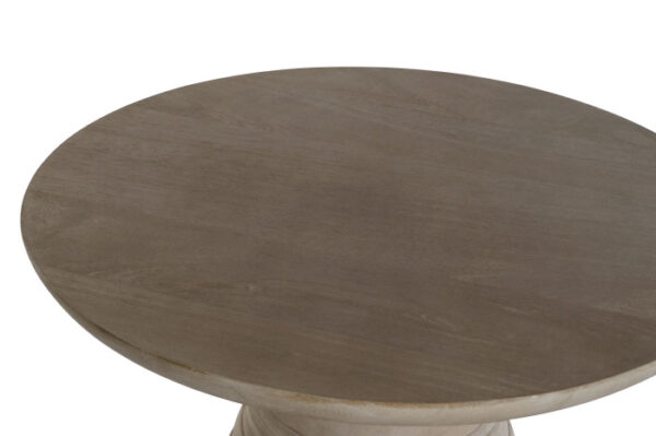 MESITA AUXILIAR METAL MADERA 41X41X53 NATURAL - Imagen 2
