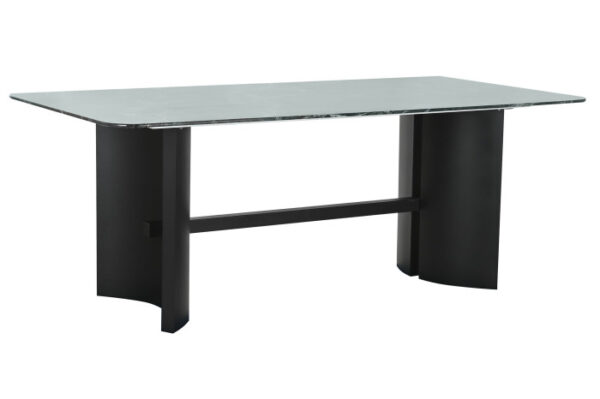 MESA COMEDOR CRISTAL TEMPLADO METAL 200X100X76 - Imagen 2