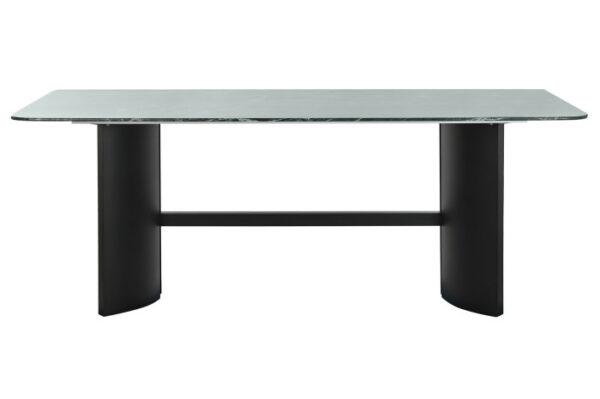 MESA COMEDOR CRISTAL TEMPLADO METAL 200X100X76