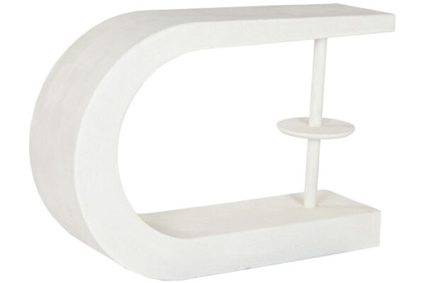 CONSOLA MDF 110X30X77 20,20 RUGOSO BLANCO - Imagen 2