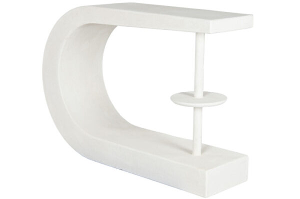 CONSOLA MDF 110X30X77 20,20 RUGOSO BLANCO - Imagen 3