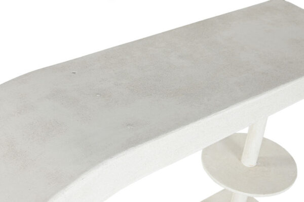 CONSOLA MDF 110X30X77 20,20 RUGOSO BLANCO - Imagen 4