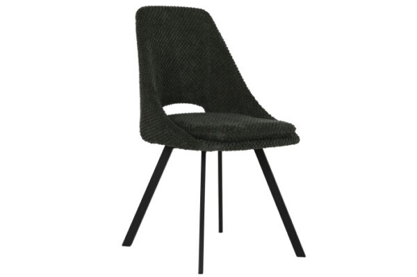 SILLA POLIESTER METAL 49,5X57,5X85 VERDE