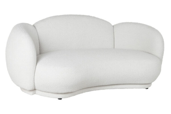 SOFA POLIESTER 195X103X74 NUBE BLANCO