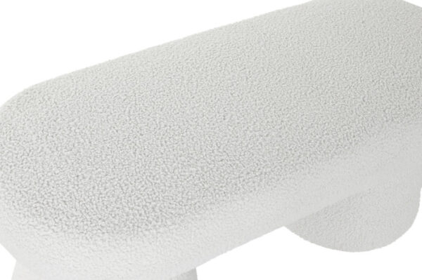 DESCALZADORA POLIESTER 100X42X46 BUCLE BLANCO - Imagen 2